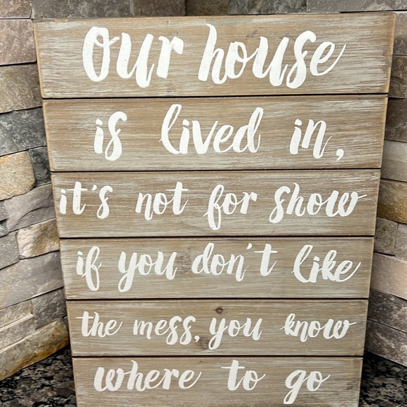 Our house Sign - Picture 2 of 7